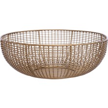 Yargıcı Metal Yuvarlak Sepet(31x11 Cm)