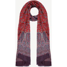 Yargıcı Etnik Desenli Yün Şal