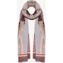 Yargıcı Etnik Desenli Yün Şal