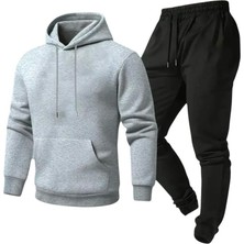 Saat Tekstil Rahat Içi Pamuklu Kapşonlu Eşofman Takımı