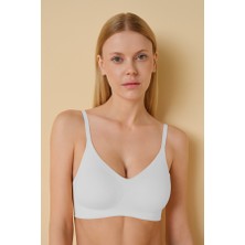 FK Dikişsiz Lazer Kesim Toparlayıcı Hayalet Sütyen (Çıkarılabilir Pedli)