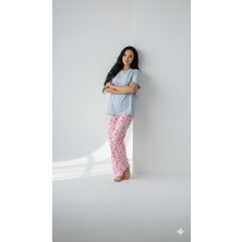 Bukadınca Dijital baskılı Hello Ktty Küçük Desenli Pijama Altı