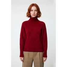 Ersefa Kadınlara Özel Regular Kesim Balıkçı Yaka Triko Kazak Reglan Kol Kış Günleri Için Şık ve Rahat