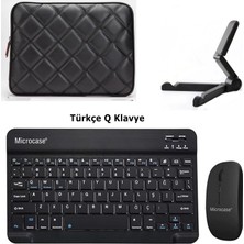 Microcase Xiaomi Redmi Pad 2 11 Inch Tablet Için Çanta+Türkçe Bluetooth Klavye+Mouse+Tablet STANDI-AL8124