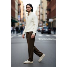 PayBuy Erkek Regular Fit Düz Fermuarlı Dik Yaka Triko Kazak Kışlık Soğuk Hava Şıklığı Için Mükemmel Seçim.