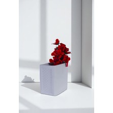 Evene Vazo Küçük Vazo Masa Üstü Vazo Ev Dekorasyon Vazo Beyaz Renk Model 92