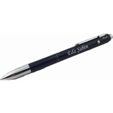 Isme Kişiye Özel Steelpen Üç Fonksiyonlu Dört Renk Kalem