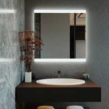 Aypars Atölye Dairesel LED Işıklı Modern Ayna – Minimalist Duvar ve Banyo Aynası