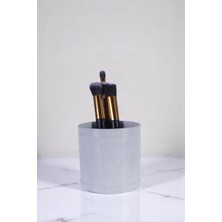 Evene Makyaj Organizeri Makyaj Fırçalığı Makyaj Organizer Düzenleyici Altın Renk Model 82