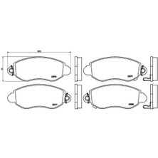 Brembo P24052 On Fren Balatası Transıt V184 01>06 A.ceker 4077636-YC152K021AC-WVA23577