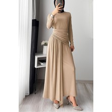 Neşeli Butik Kadın Candy Kumaş Tesettür Elbise NMS047