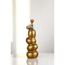 Evene Vazo Küçük Vazo Masa Üstü Vazo Ev Dekorasyon Vazo Gümüş Eskitme Renk Model 54