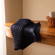 Jolly Home 3’lü Lacivert Pamuklu Havlu Seti – 30X45, 50X90, 80X160 cm – Lüks ve Emici