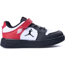 Cool Haykat Çocuk Bantlı Sneaker Kırmızı - Siyah