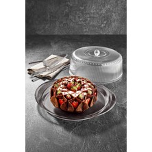 sky  akrilik barok şeffaf orta boy kare meyve & salata kasesi & karıştırma kabı / 1,5 lt  (cam değildir)