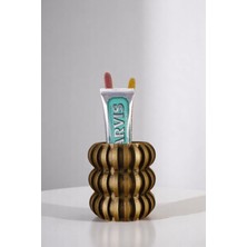 Evene Diş Fırçalığı Diş Fırçalık Diş Fırçası Standı Diş Fırçası Tutucu Altın Eskitme Model 75