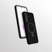 MobaxAksesuar Samsung Galaxy S24 Fe Kılıf M-Safe Şarj Özellikli Standlı Silikon Samara Kapak