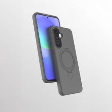 MobaxAksesuar Samsung Galaxy A56 Kılıf M-Safe Şarj Özellikli Standlı Silikon Samara Kapak