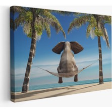 Miyrem-Premier Kanvas Serileri-  Fil Dekoratif Kanvas Tablo 1141