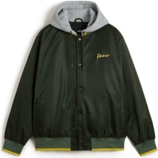 Scripted Vans Hooded Baseball Jacket Erkek Yeşil Ceket VN000P7PEMU1