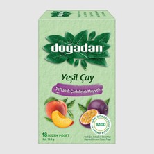 Doğadan Şeftali ve Çarkıfelek Meyveli Poşet Yeşil Çay 18'li