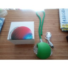 Akıllı Kedi Oyuncağı, USB Şarjlı, LED Işıklı, 3 Modlu, Otomatik Yuvarlanan Top
