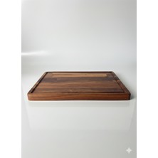 Iroko Ahşap Sunum ve Kesme Tahtası, Üst Kalite, Premium, Dayanıklı, Garantili 34X23