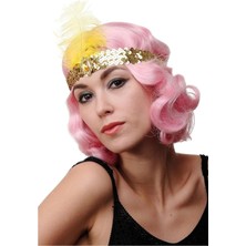 Vipfoni 70'ler 80'ler ve 90'lar Temalı Kırmızı Renk Çarliston Saç Bandı