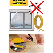 Nublado Hazır Sineklik Beyaz Tek Kat Sök Tak Pratik Yıkanabilir Pencere Kapı Sinekliği 75X125 cm Mft.