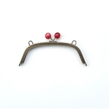 Yumakça Çanta ve Cüzdan Klipsi Antik Renk Narçiçeği Başlı 23 cm