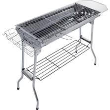 Portatif Katlanabilir Mangal - Madfox Grilmate Bbq - Silver - 547307