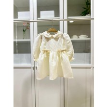 Atelier Des Reves Nötr Keten Elbise