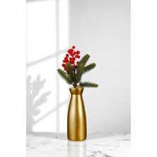 Evene Vazo Küçük Vazo Masa Üstü Vazo Ev Dekorasyon Vazo Siyah Renk Model 74