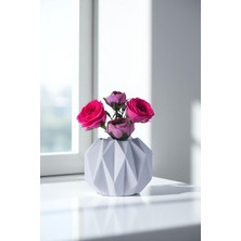 Evene Vazo Küçük Vazo Masa Üstü Vazo Ev Dekorasyon Vazo Altın Eskitme Renk Model 64