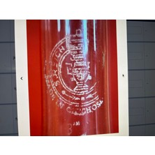 TT Antika Fransız  Zin (Kurşun) Gaz Lambası 29 cm Boyunda