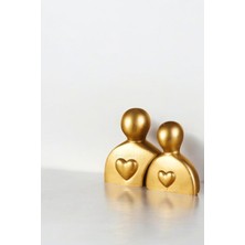 Evene Dekoratif Obje Biblo Ev Dekorasyon Heykel Salon Masa Üstü Süs Eşyası Siyah Model 49