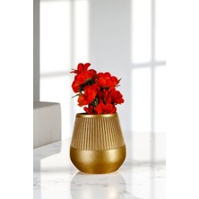 Evene Vazo Küçük Vazo Masa Üstü Vazo Ev Dekorasyon Vazo Beyaz Renk Model 88