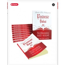 Yeni Asya Neşriyat Risalei Nur Külliyatından Vesvese Risalesi 3 Adet Li Paket