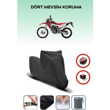 Breen Honda Crf 250 L Uyumlu Siyah Motorsiklet Branda, Motor Örtüsü