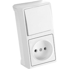 Viko Vera Dikey Anahtar Priz Kombine 90681086