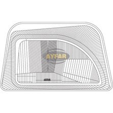 Ayfar Far Camı Renault Express 1994  Sol