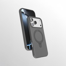 Teleplus iPhone 17 Pro Kılıf Manyetik Şarj Özellikli Yüzüklü Standlı Samara Kapak