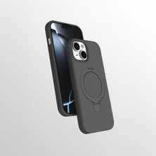 Teleplus iPhone 13 Kılıf Manyetik Şarj Özellikli Yüzüklü Standlı Samara Kapak