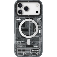 iPhone 17 Pro Uyumlu Kılıf M-Safeli Kamera Denetim Butonlu Youngkit Technology Serisi Kapak Siyah