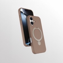 Teleplus iPhone 17 Kılıf Manyetik Şarj Özellikli Yüzüklü Standlı Samara Kapak