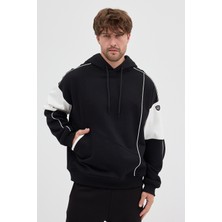 Hoodraze Unisex Rahat Bol Kesim "Deft" Kapüşonlu Sweatshirt