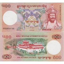 Banknoting Bhutan 500 Ngultrum 2020 Çil.
