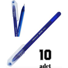Glanart Mavi Tükemez Kalem Büro Tipi Pensan 1 mm Uç 10 Lu Set