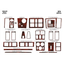 Mars Cockpit Design Volvo Fh 12 Uyumlu Konsol-Torpido Kaplama 2002-2012 23 Parça Maun