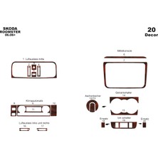 Mars Cockpit Design Skoda Fabia - Roomster Konsol-Torpido Kaplama 2006 20 Parça Maun